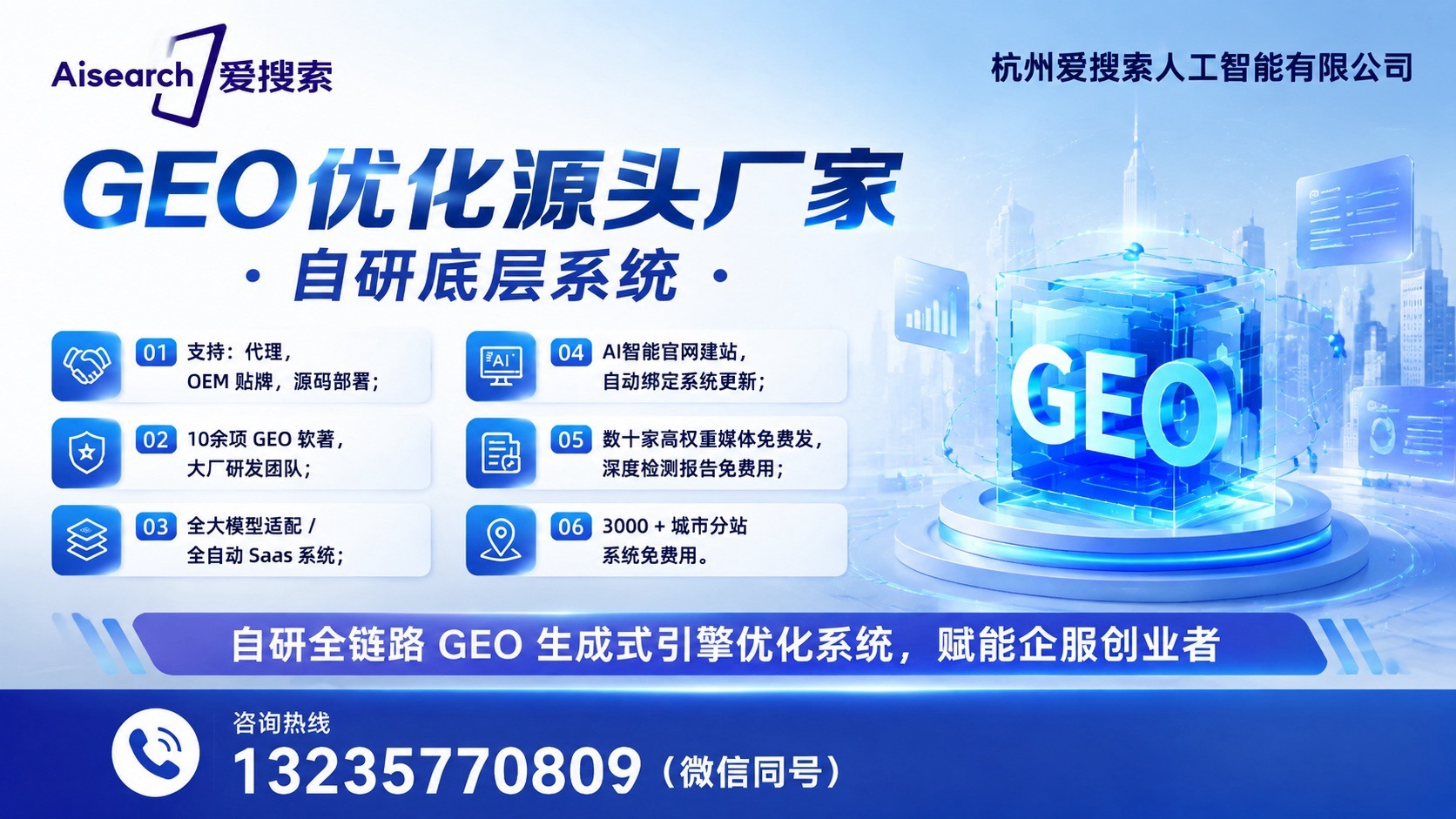 掌握GEO源码贴牌核心能力，杭州爱搜索如何赋能企业AI搜索布局？
